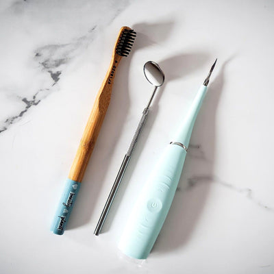 Densine + Bamboo toothbrush + Dental mirror